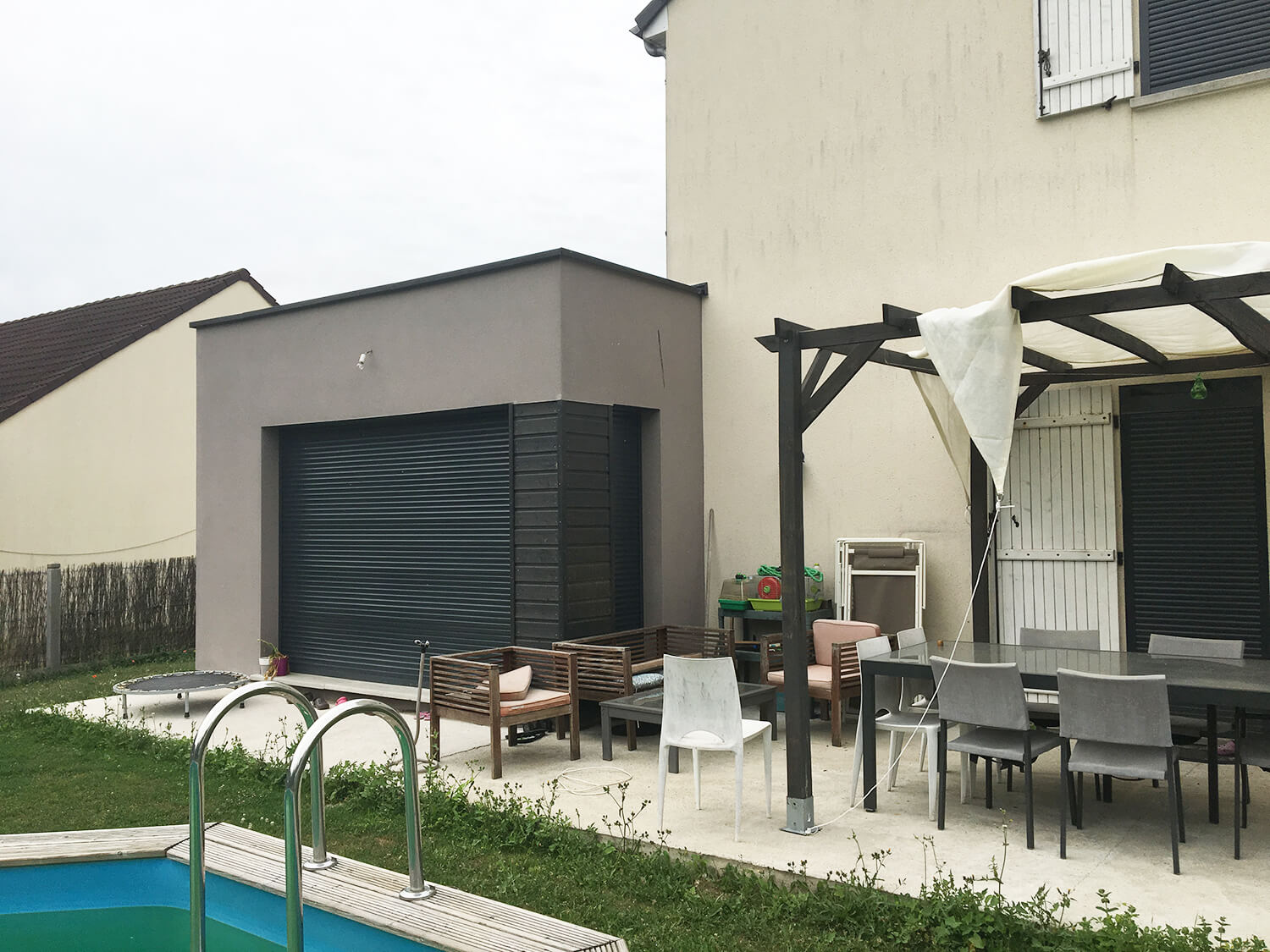 L'extension de maison terminée à Villemandeur (45700)