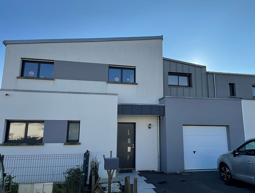 Une surélévation au dessus du garage à La Mézière 35520