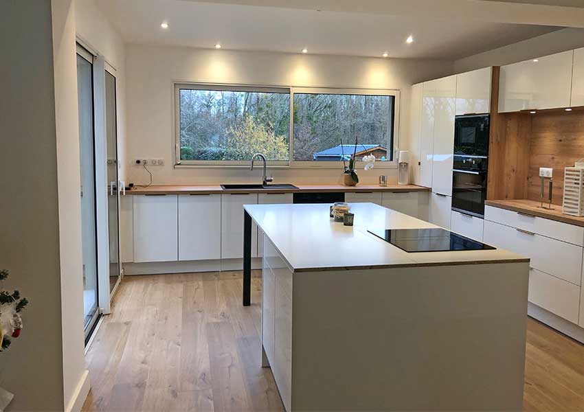 La nouvelle cuisine mesure 13 m²